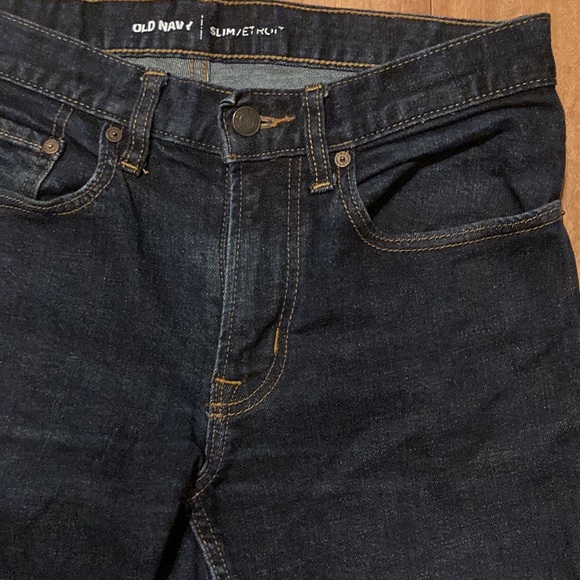 OLD NAVY💫 Mens Dark Denim Slim Fit Straight Leg Jeans - Picture 4 of 8
